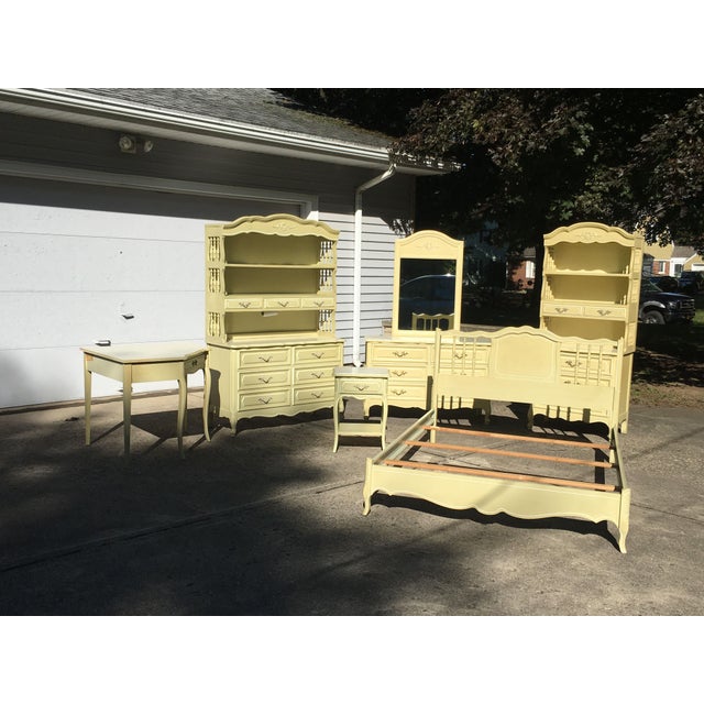 1970s Henry Link Complete French Provincial Bedroom Set, 9 Pieces