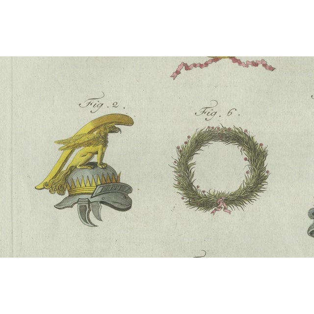 Early 19th Century Bertuch, Ancient Crowns and Laurel Wreaths, C. 1800, Engraving For Sale - Image 5 of 9