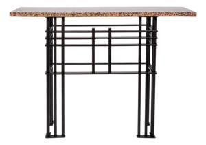 Vintage Marble & Bronze Console Table Attributed to Jean-Michel Wilmotte