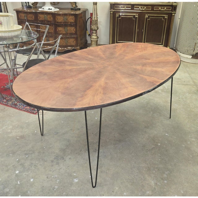Large Oval Dining Table by Jacobsen, 1970s For Sale - Image 4 of 6