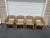 Mid-Century Modern Set of 4 Postmodern Cantilever Upholstered Club Chairs, 1980s Modernist Style For Sale - Image 3 of 10