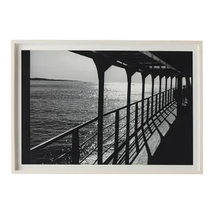 Klaus Gemming, Block Island Ferry at Sunset Photograph, Framed