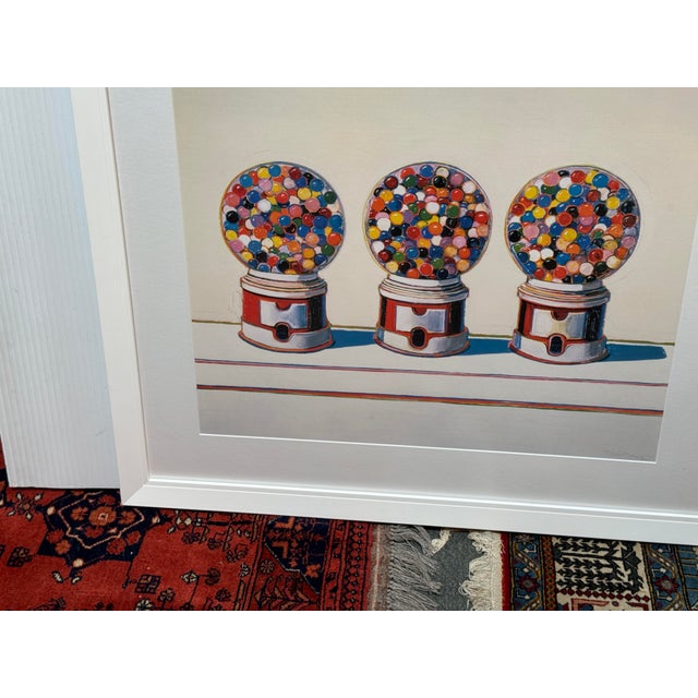 Design Plus Gallery presents the Three Machines Print from Wayne Thiebaud. This reproduction presents one of Thiebaud’s...