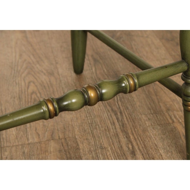 Hitchcock Green Painted George Washington Cane Seat Side Chair For Sale - Image 12 of 12