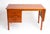 Teak Danish modern sliding top desk with 3 drawers (In the style of Arne Vodder / Attributed to Domino Møbler). Space...