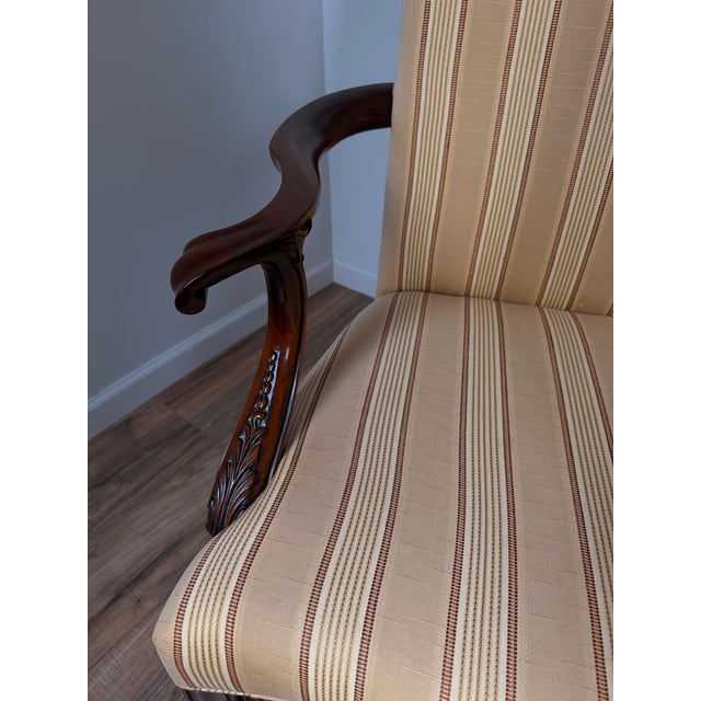 Set of 8 Henkel Harris Mahogany Chippendale Dining Chairs For Sale - Image 15 of 15