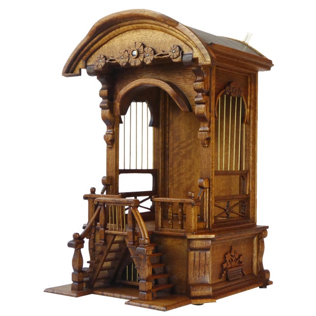 Carved Wood Display Cabinet For Sale