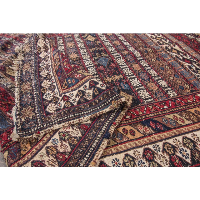 Traditional Mid-20th Century Vintage Caucasian Shirvan Rug- 4'8" X 7'6" For Sale - Image 3 of 8