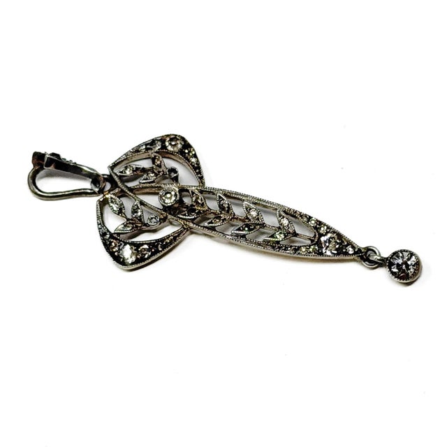Antique Jugendstil Silver and Paste Pendant, 1900s For Sale - Image 6 of 8