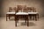 Brazilian Modern Set of Eight Chairs in Caviuna Wood & Linen, Alexandre Rapoport, 1960s For Sale In New York - Image 6 of 16