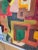 Vintage Mid Century Modern Abstract Painting Colors For Sale - Image 4 of 7