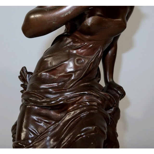 Metal M. Moreau, La Source, Mid-1800s, Bronze For Sale - Image 7 of 17