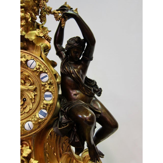 Mid 19th Century Bacchus Mantle Clock For Sale In New York - Image 6 of 9