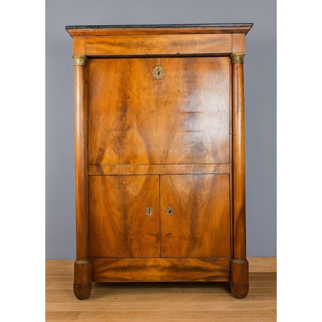 Antique Empire Mahogany Secretaire, 1810 For Sale - Image 9 of 9