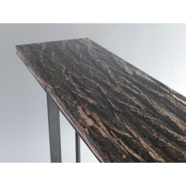 Metal Phellem Console Table from Alcarol For Sale - Image 7 of 9