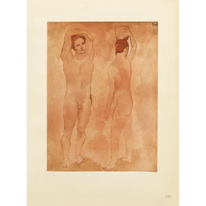1948 After Pablo Picasso "Les Adolescents", First Edition Period Parisian Offset Lithograph