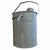 Gray Collection of Five Belgian Zinc Watering Cans on Custom Wall Mounts For Sale - Image 8 of 14