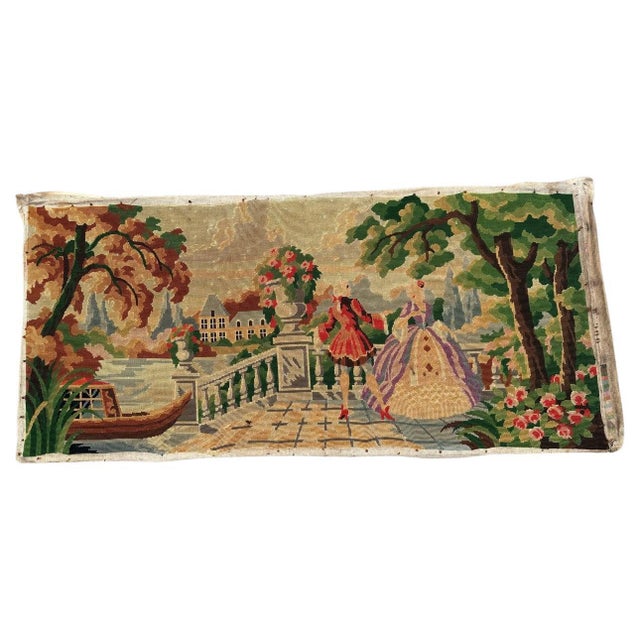 Vintage French Tapestry, 1950s For Sale - Image 17 of 17