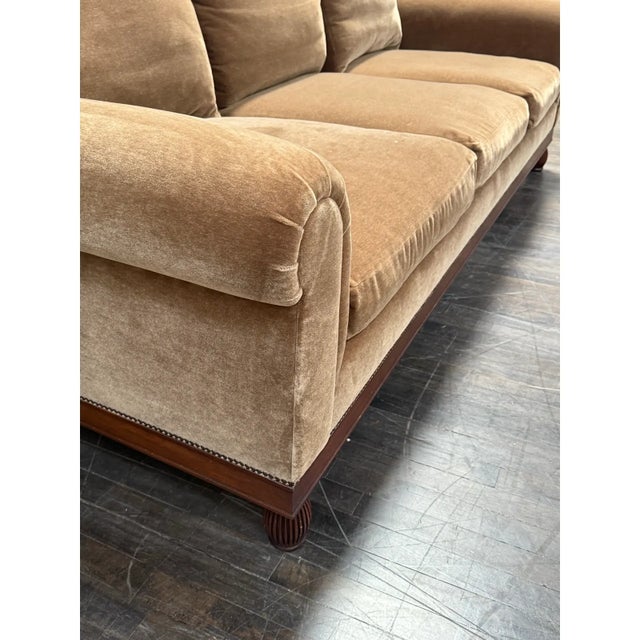 2010s Ebanista Carmona Sofa, Brown Mohair For Sale - Image 5 of 16