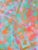 Pink and cyan abstract, an abstract expressionist oil painting by an unknown artist (American, 20th Century). Unsigned and...