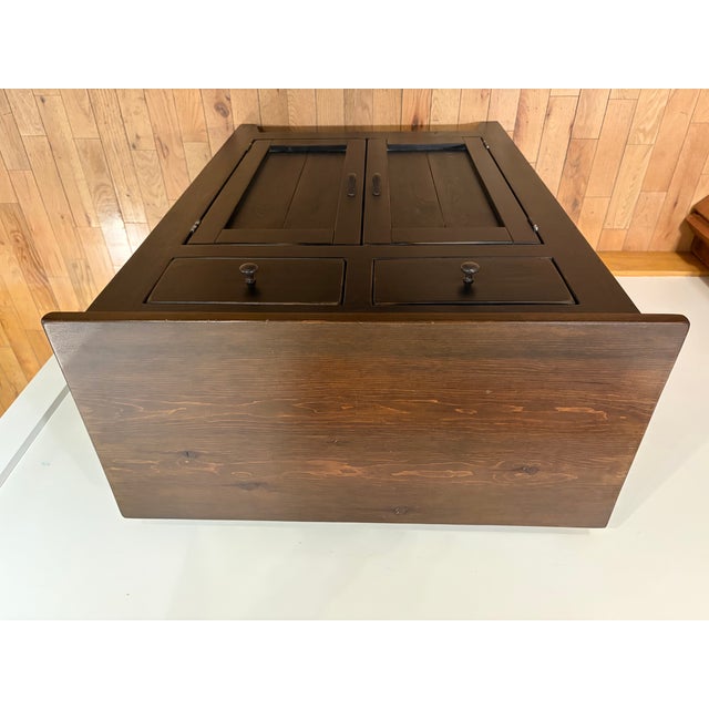 1990s 1990s Painted Pine Console For Sale - Image 5 of 6