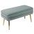 Add a touch of sophistication with the functional and ultra chic Ziva bench. Featuring channel tufting, plush velvet...