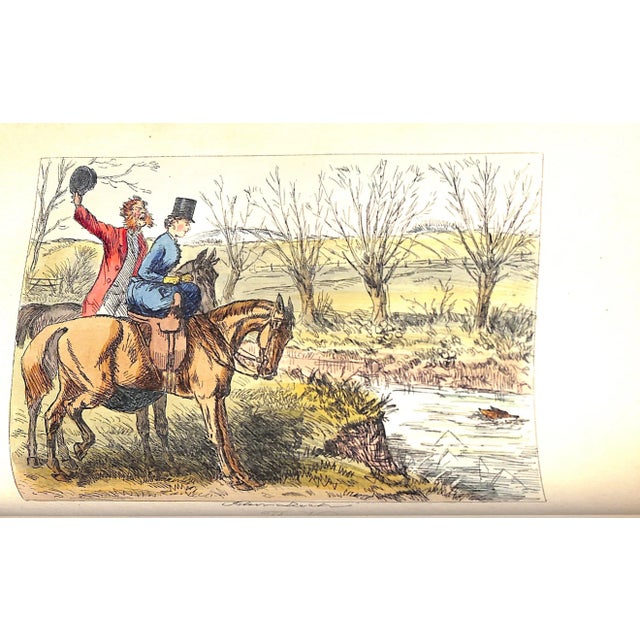 Set of 2 "Mr. Romford's Hounds & Plain or Ringlets?" Book 1865 Leech, John and Browne, h.k. For Sale - Image 14 of 18