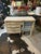 White Vintage Regency White Wooden Desk With Gold Accents and Matching Chair- Needs Reupholstery For Sale - Image 8 of 8