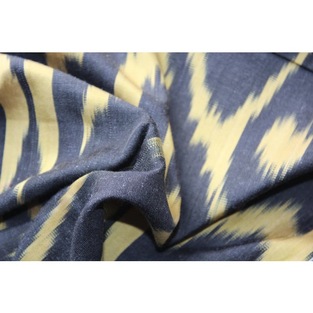 2020s Contemporary Velvet Ikat Bohemian Throw Pillow Cover For Sale - Image 5 of 6