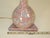 1970s Mid Century Modern Table Lamp Triangle Ball Pink Blue Glaze Ceramic For Sale - Image 4 of 7