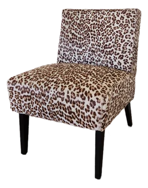 Mid 20th Century Leopard Print Cowhide Accent Chair