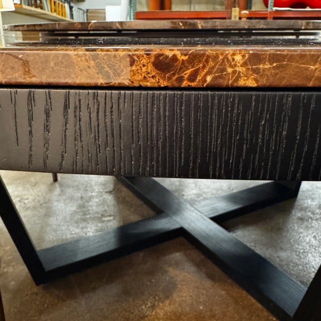 Wood Attributed to Maxalto Xilos Dining Table With Rotating Tray For Sale - Image 7 of 7