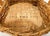 Vintage Handmade Woven Natural Wood Basket With Handle 12.25" X 10.75" For Sale - Image 4 of 9