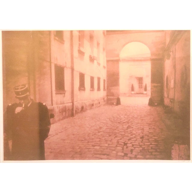 David Aschkenas, Large Vintage Photograph Polaroid Transfer Photo Print Policeman Smoking, Paris, 1996 For Sale In Miami - Image 6 of 7