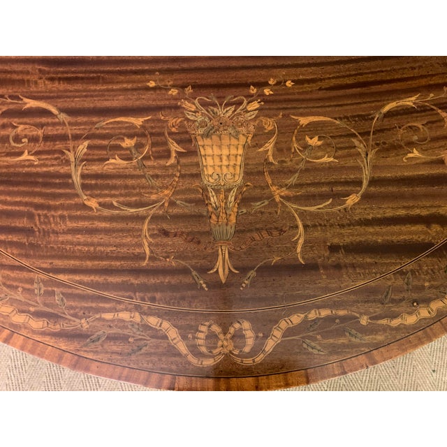 Antique Inlaid Mahogany Card Table, 1900 For Sale - Image 15 of 16