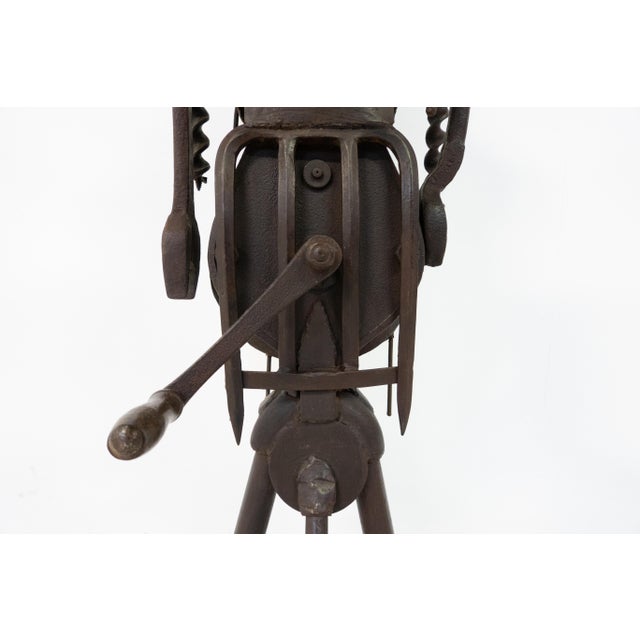 Metal Iron Sculpture by Robert Michiels, Belgium, 1960s For Sale - Image 7 of 9