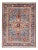 Antique Sivas Fine Rug With Blue Background Wine Border and Intricate Design For Sale