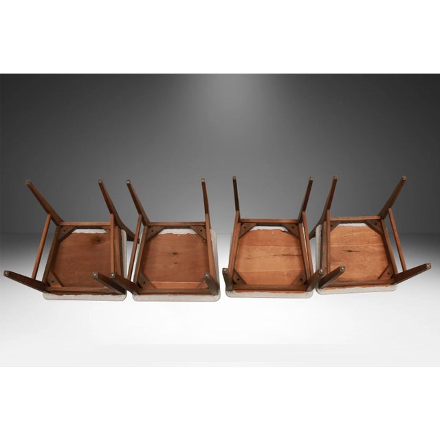 Midcentury Dining Chairs in Style of Kent Coffey Perspecta Cats Eye For Sale - Image 10 of 12