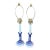 1970s Wedgwood Blue Candlestick Lamps - a Pair For Sale