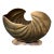 1970s Art Deco Nautilus Brass Shell Planter For Sale