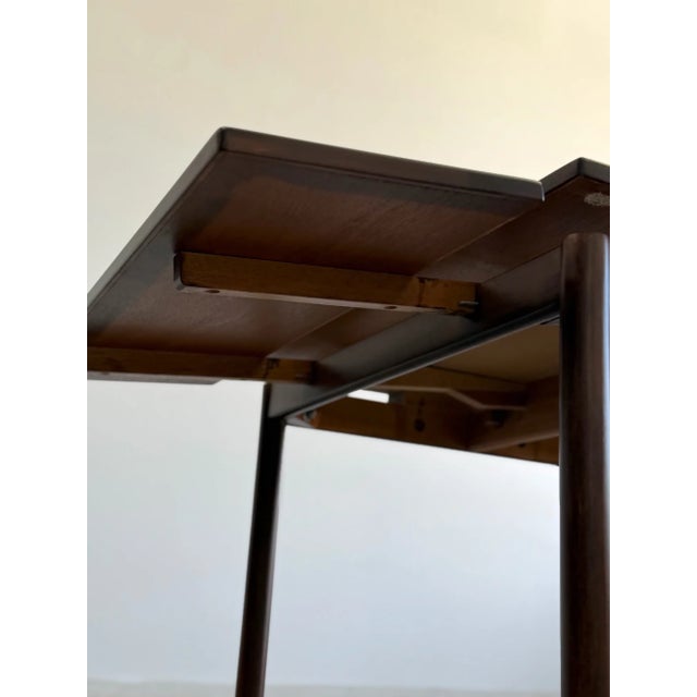 Brown 1980s Petite Danish Modern Dining Table For Sale - Image 8 of 10