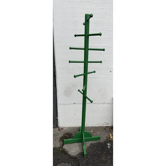 Wood Wooden Coat Hanger attributed to Ettore Sottsass, 1960s For Sale - Image 7 of 15
