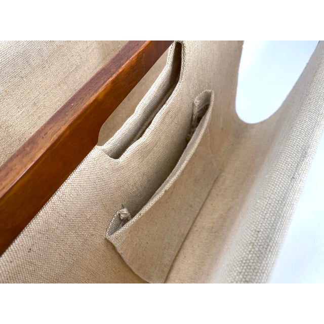 Wood Mid-Century Newspaper Rack by Aksel Kjersgaard for Odder Møbler, Denmark, 1960s For Sale - Image 7 of 12