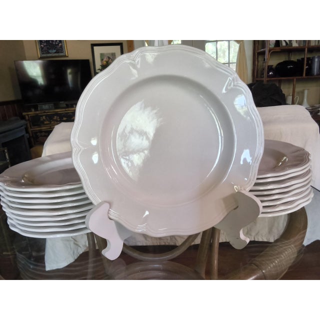 This is an exciting and rare find. This very large 81 piece set of Federalist Ironstone dinnerware, in near mint...