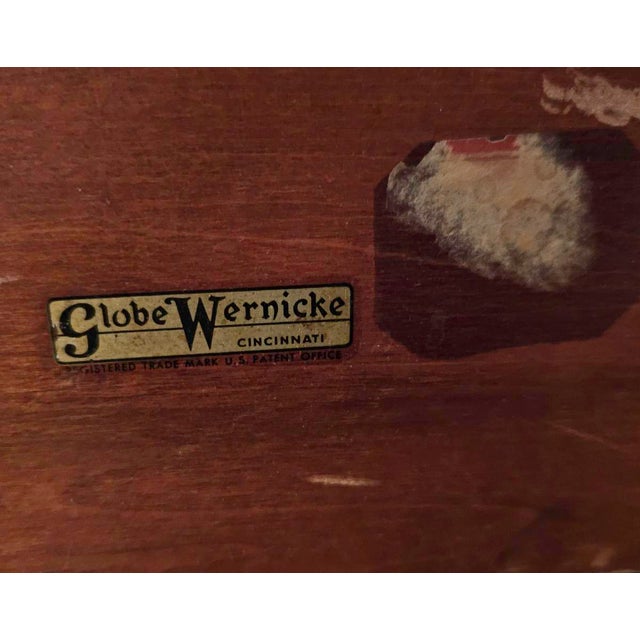 Globe Wernicke Early 20th Century 4‑module Globe‑Wernicke Mahogany Barrister Bookcase For Sale - Image 4 of 10