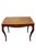 Italian Vintage Italian Burl Wood Writing Desk With Parquetry Top & Cabriole Legs For Sale - Image 3 of 8