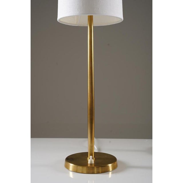 Swedish Brass Table Lamps from Böhlmarks, 1950s, Set of 2 For Sale - Image 3 of 9