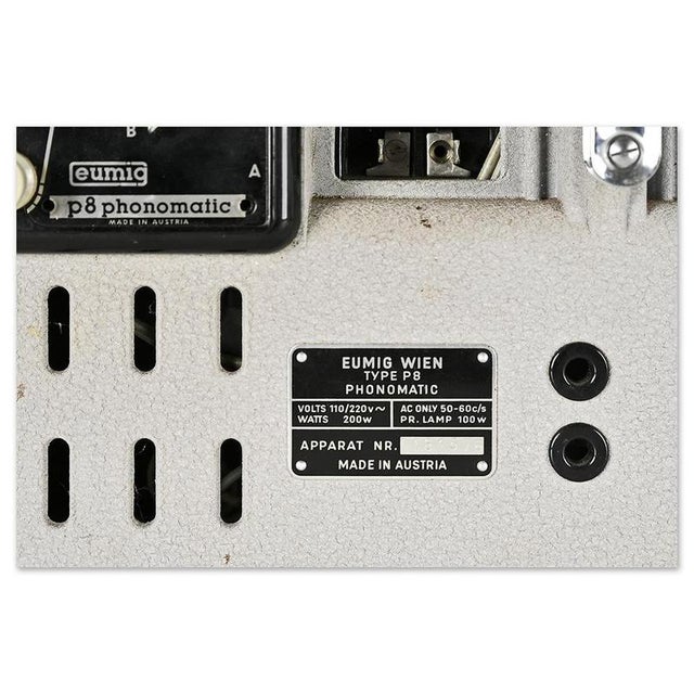 Metal P8 Projector Transformed Into a Light Fixture from Phonomatic For Sale - Image 7 of 10