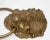 Vintage Cast Brass Lion's Head Large Door Knocker For Sale - Image 9 of 12