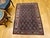 Antique Persian Senneh Area Rug, Hand-Knotted Wool, Herati Pattern & Gol Farang Border, Navy & Light Blue, 4x5 For Sale - Image 10 of 18